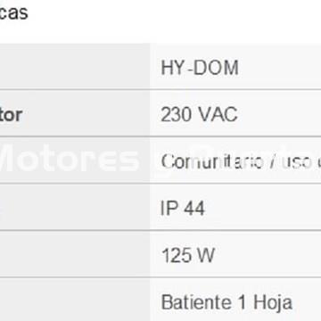 Kit Hy-dom 3LC Mod. D 250: motor Hy-dom 3LC Mod. D 250 + cuadro universal + 2 Telemandos - Imagen 2